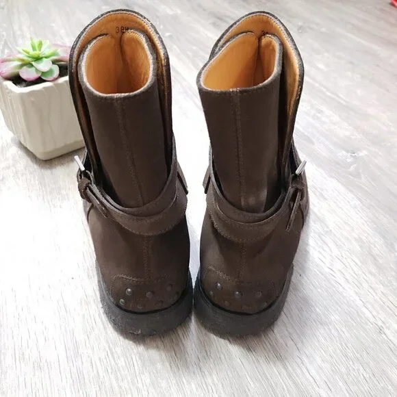 Tod's * Brown Suede Chelsea Driving Boots * 38.5 - Picture 4 of 15